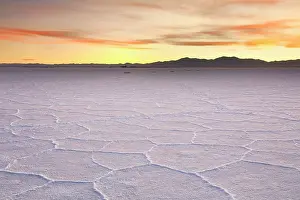 Atacama Prints: The Salinas Grandes salt flats at twilight, Puna de Atacama, Jujuy, Northwest Argentina
