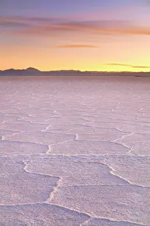 Atacama Prints: The Salinas Grandes salt flats at twilight, Puna de Atacama, Jujuy, Northwest Argentina