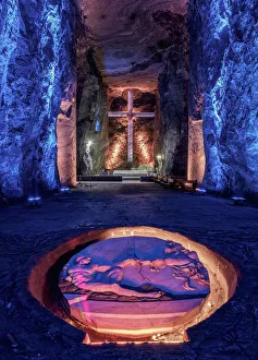 Salt Cathedral, interior, Zipaquira, Cundinamarca Department, Colombia