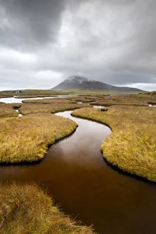 Coastal Landscape Prints: Salt flats, Northton, Isle of Harris, Outer Hebrides, Scotland