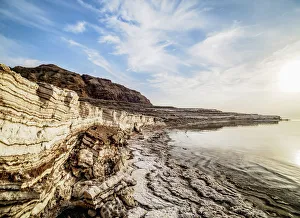 Salt Formations on the shore of the Dead Sea, Karak Governorate, Jordan