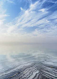 Salt Formations on the shore of the Dead Sea, Karak Governorate, Jordan