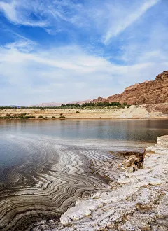 Salt Formations on the shore of the Dead Sea, Karak Governorate, Jordan