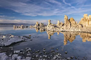 Salt tufas on Mono Lake in California, USA. Autumn (October) 2013