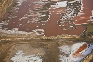 Images Dated 12th August 2010: Salt works, Aerial view, Namibia