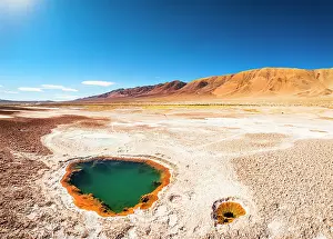 Salt Pond Prints: Saltwater ponds, Ojos del Mar, Tolar Grande, Salta, Argentina