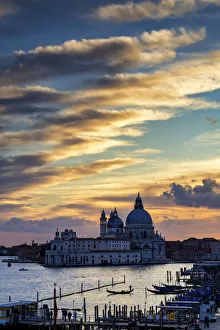 Time Of Day Prints: Salute at Sunset, Venice, Italy