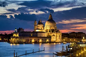 Salute at Twilight, Venice, Italy