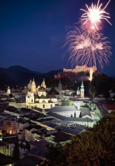 Fire Works Prints: Salzburg, Austria