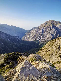 Hania Prints: Samaria Gorge, elevated view, Chania Region, Crete, Greece