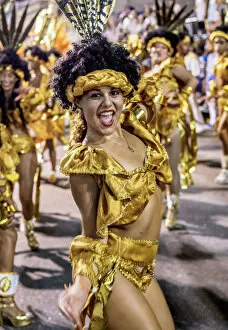 Samba Dancer at the Carnival Parade in Rio de Janeiro, Brazil