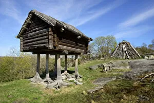 Sami Camp from the beginnings of the 20th century, used in Spring and Autumn in Lappland