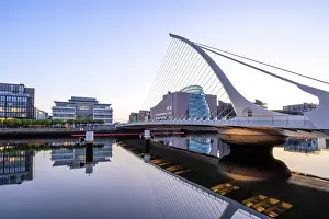 Dublin Prints: Samuel Beckett Bridge over the River Liffey, Dublin, Ireland