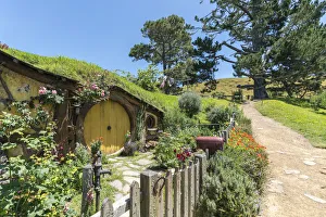 Matamata Prints: Samwise Gamgees house. Hobbiton Movie Set, Matamata, Waikato region, North