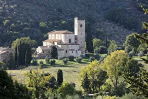 Montalcino Prints: San Antimo Church, Tuscany, Italy