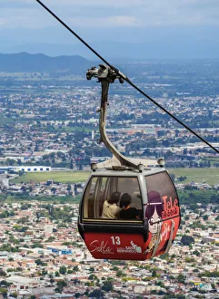 Images Dated 29th September 2017: San Bernardo Hill Cable Car, Salta, Argentina