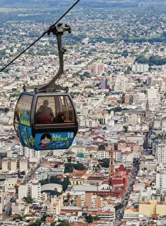 Images Dated 29th September 2017: San Bernardo Hill Cable Car, Salta, Argentina