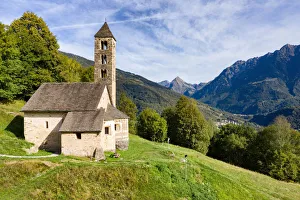 San Carlo di Negrentino church in Leontica, Acquarossa, Valle di Blenio, Canton Ticino San Carlo di Negrentino church in Leontica, Acquarossa, Valle di Blenio, Canton Ticino