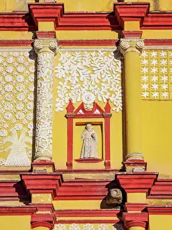 Chiapas Prints: San Cristobal Cathedral, detailed view, San Cristobal de las Casas, Chiapas State, Mexico