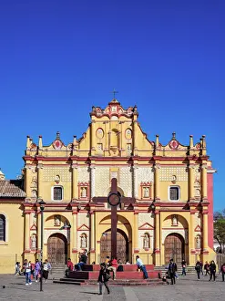 Chiapas Prints: San Cristobal Cathedral, San Cristobal de las Casas, Chiapas State, Mexico