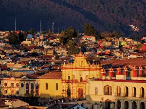 Chiapas Prints: San Cristobal Cathedral at sunset