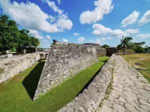 Yucatan Prints: San Felipe Fort, Bacalar, Quintana Roo State, Mexico