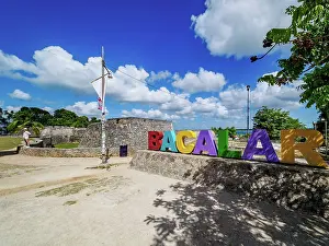 Yucatan Prints: San Felipe Fort, Bacalar, Quintana Roo State, Mexico