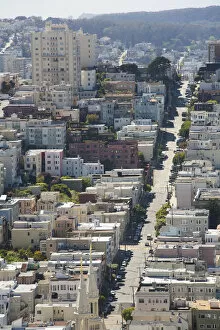 Images Dated 7th April 2016: San Francisco, California. USA. A view of residential streets in San Francisco