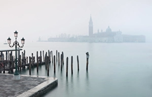 San Marco Prints: San Giorgio Maggiore in the mist, from San Marco, Venice, Italy