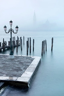 San Marco Prints: San Giorgio Maggiore in the mist, from San Marco, Venice, Italy