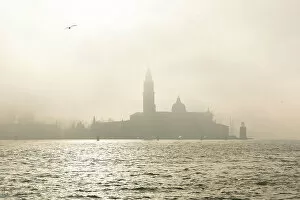 Basin Collection: San Giorgio Maggiore in the mist. Venice, Veneto, Italy, Europe