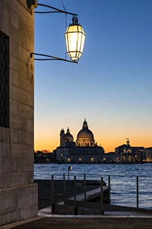 San Giorgio Maggiore, view towards Santa Maria della Salute, Venice, Veneto, Italy
