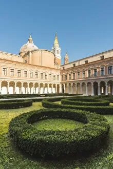 Images Dated 6th February 2018: San Giorgio Monastery, Venice, Veneto, Italy. The garden and the Palladian cloister