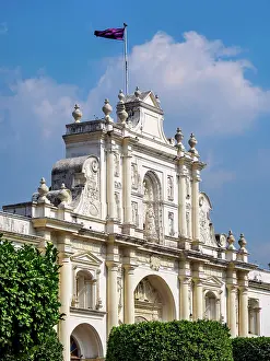 Sacatepequez Department Prints: San Jose Cathedral, Main Square, Antigua Guatemala, Sacatepequez Department, Guatemala