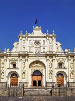 Sacatepequez Department Prints: San Jose Cathedral, Main Square, Antigua Guatemala, Sacatepequez Department, Guatemala