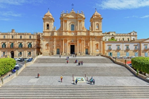 San Nicolo Cathedral, Noto, Noto Valley, Sicily, Italy
