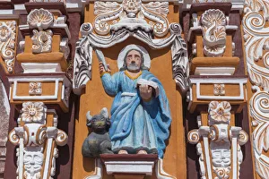 Central Prints: San Pedro church, 18th century, Tecomatlan, Puebla, Mexico