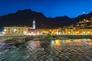 San Pellegrino Terme and Brembo river, Val Brembana, Orobie alps, Italian alps, Province