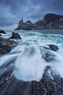 Typical House Prints: San Pietro Church, UNESCO World Heritage Site, municipality of Portovenere
