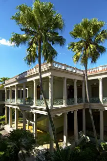 National Palace Prints: San Salvador, El Salvador, National Palace Interior Courtyard, Built With Coffee Money