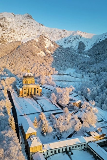 Oropa Prints: Sanctuary of Oropa, Biella, Biella district, Piedmont, Italy
