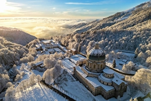 Dome Prints: Sanctuary of Oropa, Biella, Biella district, Piedmont, Italy