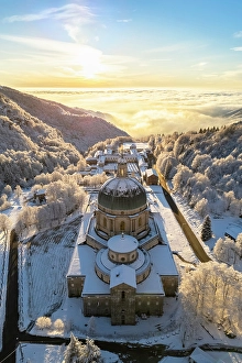 Oropa Prints: Sanctuary of Oropa, Biella, Biella district, Piedmont, Italy