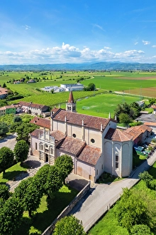 Chapels Prints: sanctuary of Santa Maria dei Miracoli in Lonigo. Vicenza district, Veneto, Italy