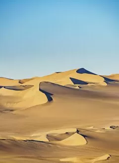 Sand Dunes of Ica Desert near Huacachina, sunrise, Ica Region, Peru