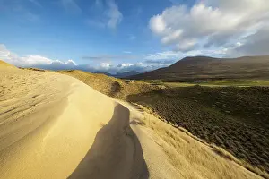 Luskentyre Prints: Sand dunes at Luskentyre, Isle of Harris, Outer Hebrides, Scotland, UK, February 2025