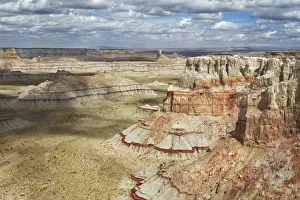 Subtropics Prints: Sandstone erosion landscape in Coalmine Canyon - USA, Arizona, Coconino