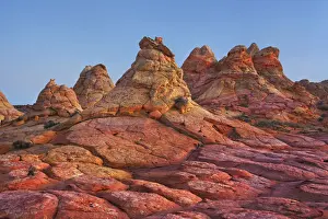 Sandstone erosion landscape in Vermillion Cliffs South - USA, Arizona, Coconino