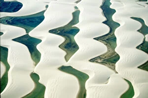 Scenics Collection: Sandy dunes and natural pools, Lencois Maranhenses National Park, Maranhao, Brasil
