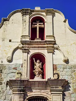Oaxacan Prints: Sangre de Cristo Church, detailed view, Oaxaca de Juarez, Oaxaca State, Mexico